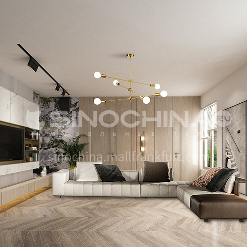 Creative Space-Modern Light Luxury Apartment Living Room Design